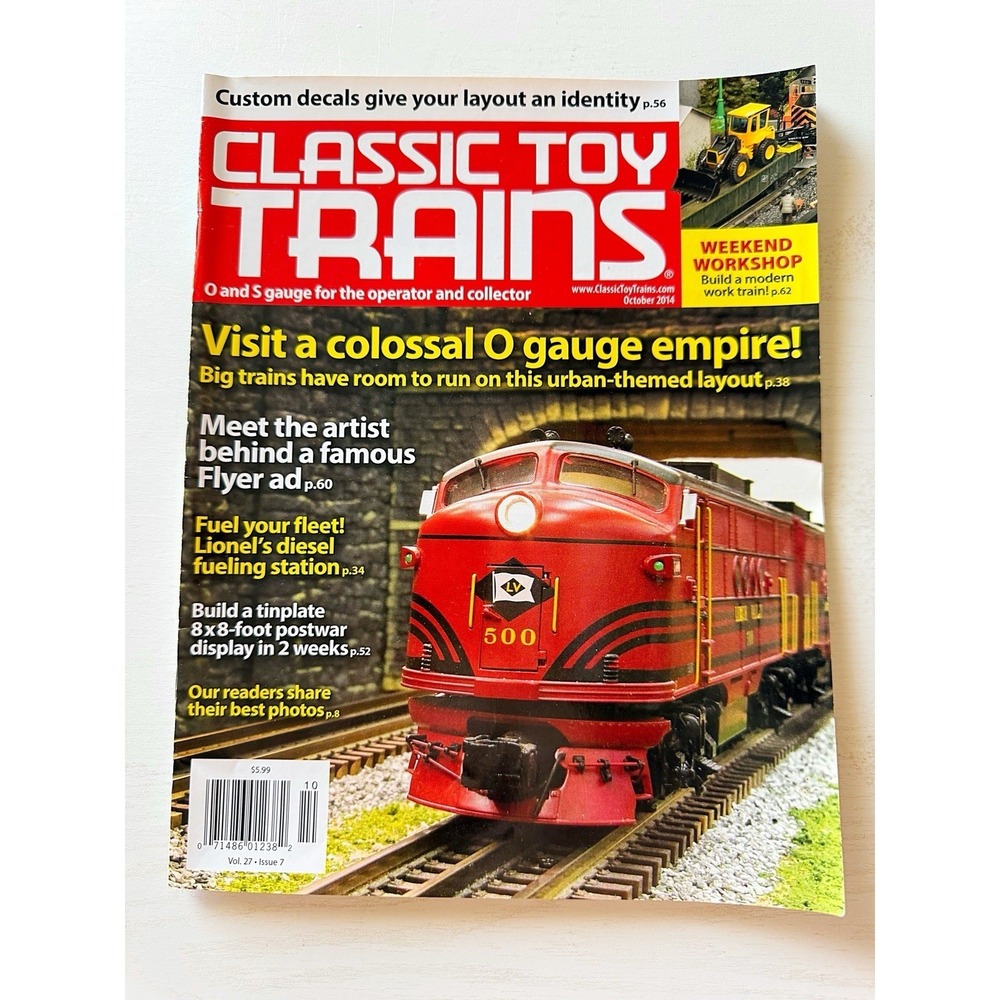 Classic Toy Trains Magazine O & S Gauge Issue October 2014 Volume 27 Issue 7